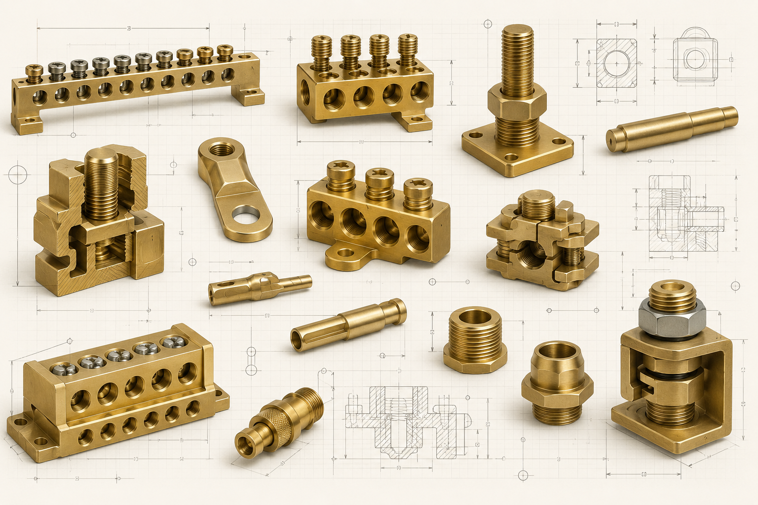 brass electrical products